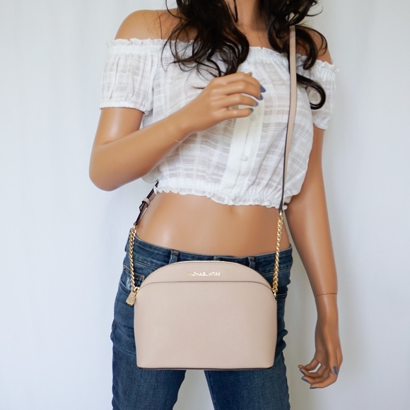 Michael Kors Jet Set Dome Crossbody Bag Ballet - Picture 2 of 8